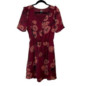 ICHI Emanuella Short Sleeve Floral Dress